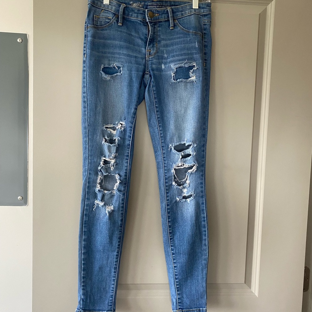 Blue Jean with holes
